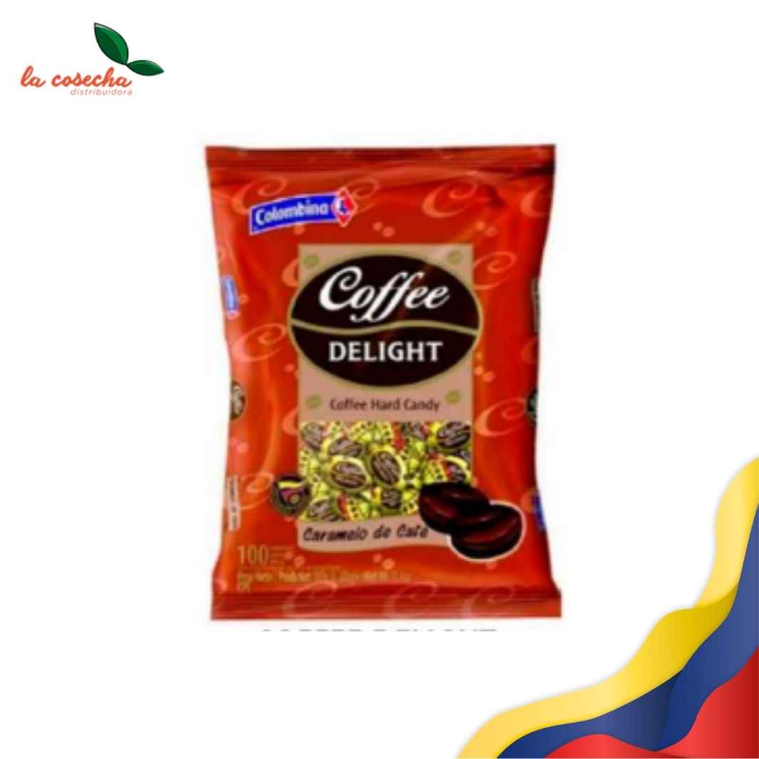 Coffe Delight Bolsa 380 G. 20 Und. (Original) X 18 Caja caramelo duro de cafe Colombina - La Cosecha