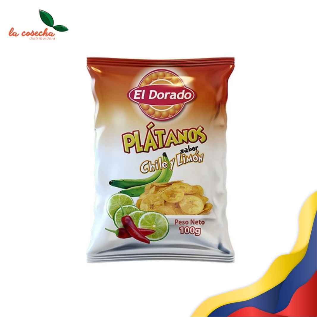 Platanitos Chile Limon chips de platano El Dorado - La Cosecha