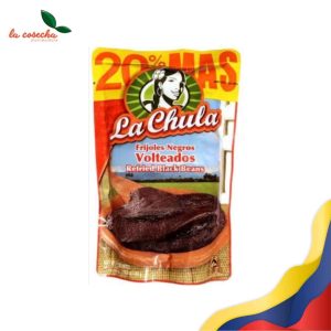 FRIJOL CHULA NEGRO VOLTEADO 400 GR CJ X 24